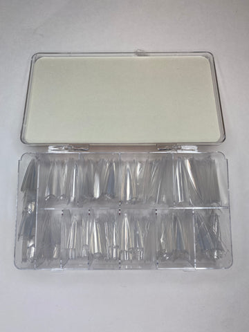 Clear Long Stiletto Tips Box