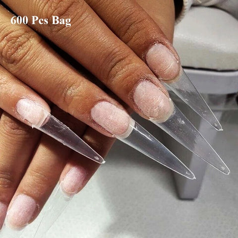 Clear Stiletto Tips